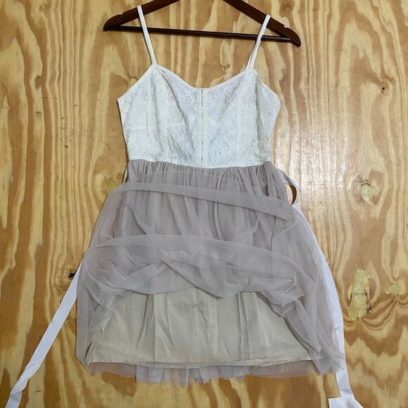 American Eagle Outfitters Dress Womens Size 6 Sleeveless Fit & Flare tulle Mini - Picture 6 of 12